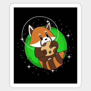 Red Panda in Space Sticker